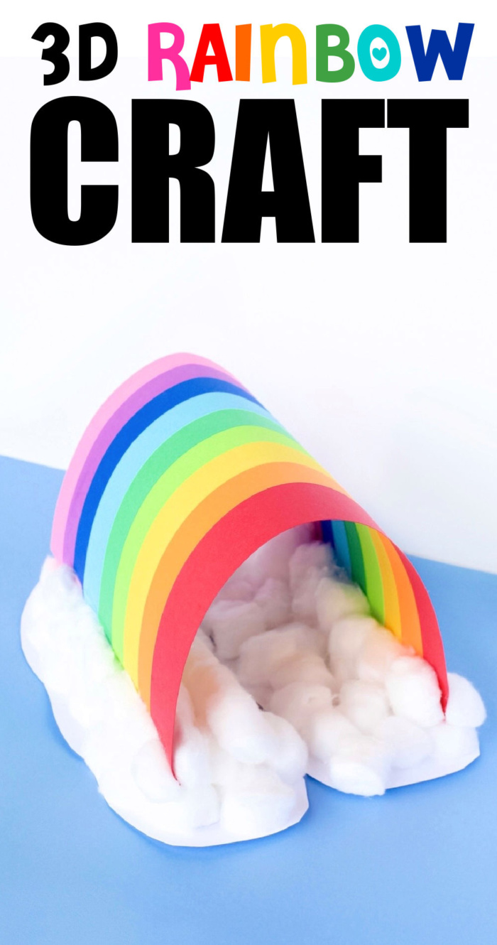 How to Make a 3D Paper Rainbow Craft - Made with HAPPY
